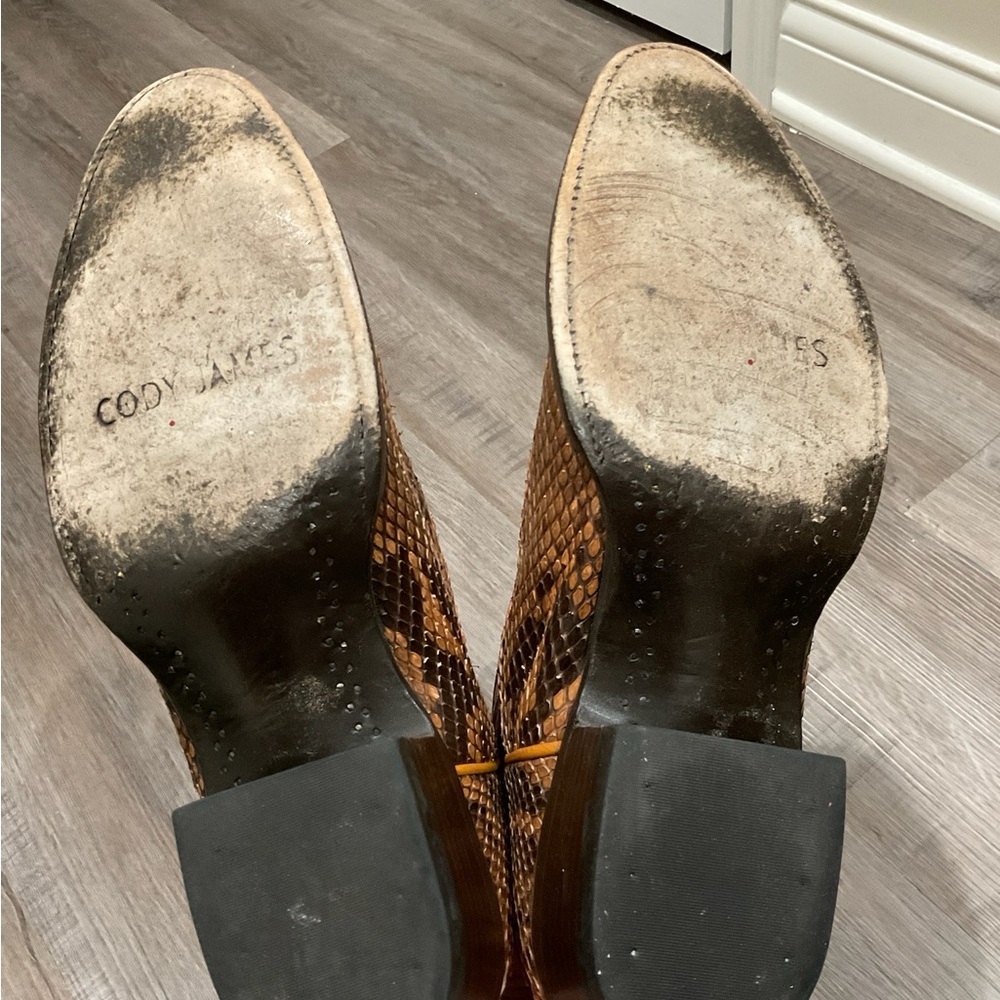 Cody James Exotic Python Round Toe Western Cowboy… - image 13